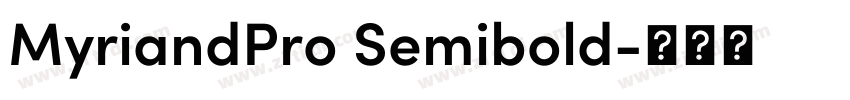 MyriandPro Semibold字体转换